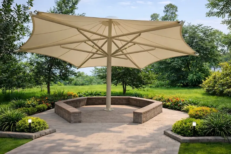 Center Pole Tensile Structures
