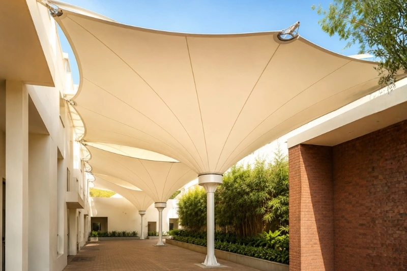 Single Pole Tensile Structures