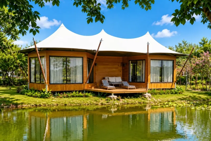 Conical Resort Tent Tensile Structures